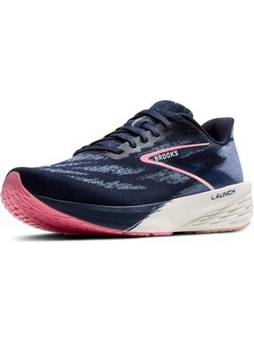 New! Women's Brooks Launch 11 Peacoat/Blue/Peach Running Shoes. Size 10